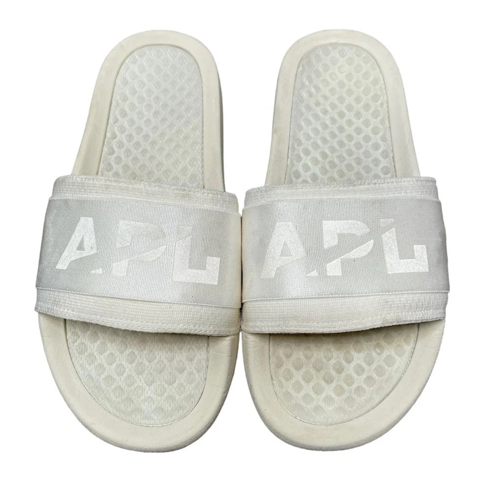 APL Women's TechLoom Satin Slides Off White/Cream Size 6